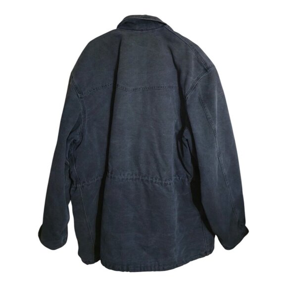 Vtg Carhartt Jacket Men 2XL Charcoal Chore Gorpcore Workwear C46PTL Duck Canvas - Picture 2 of 12